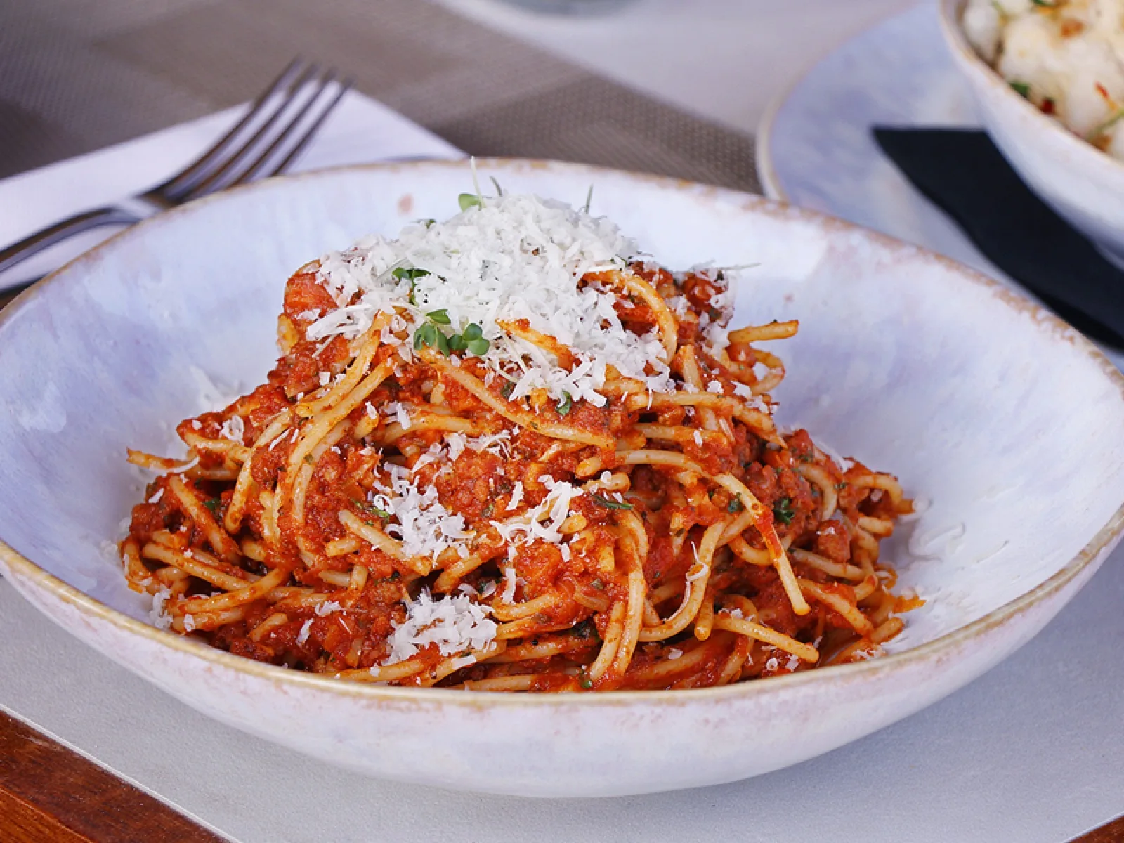Spaghetti bolognese met linzen in plaats van gehakt